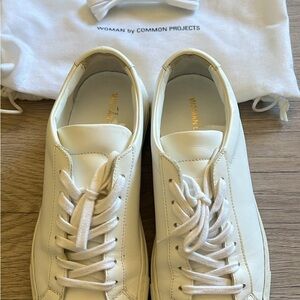 Common Projects Off-White Leather Sneakers